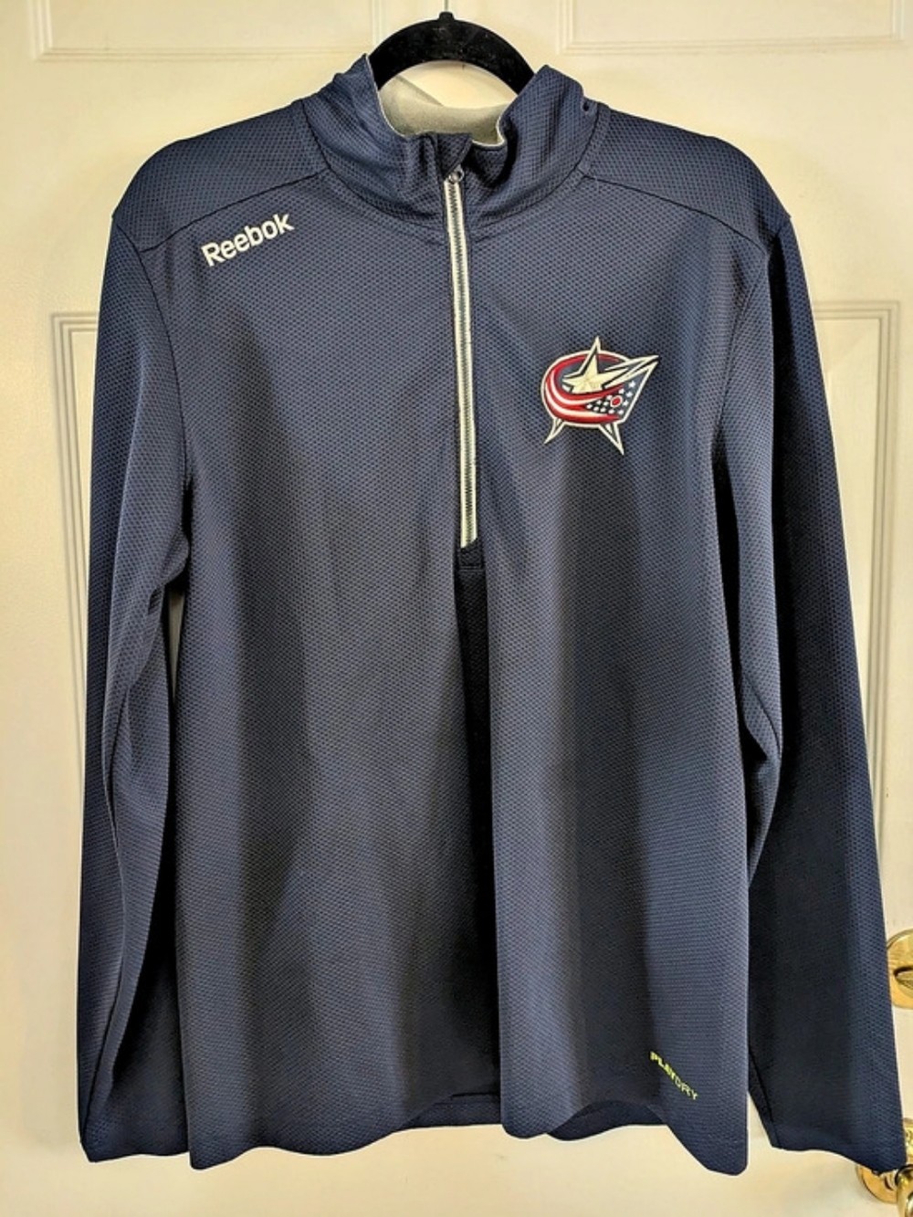 Columbus Blue Jackets Lightweight Pullover Quarter Zip- Reebok